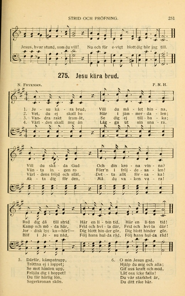 Nya Psalmisten: sånger för allmän och enskild uppbyggelse page 251