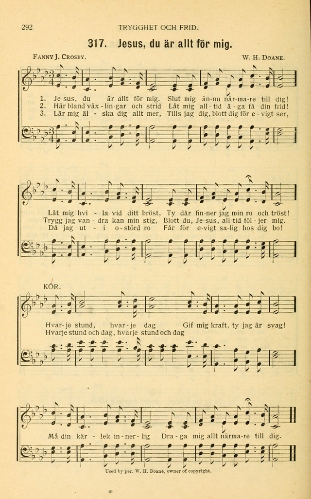 Nya Psalmisten: sånger för allmän och enskild uppbyggelse page 292