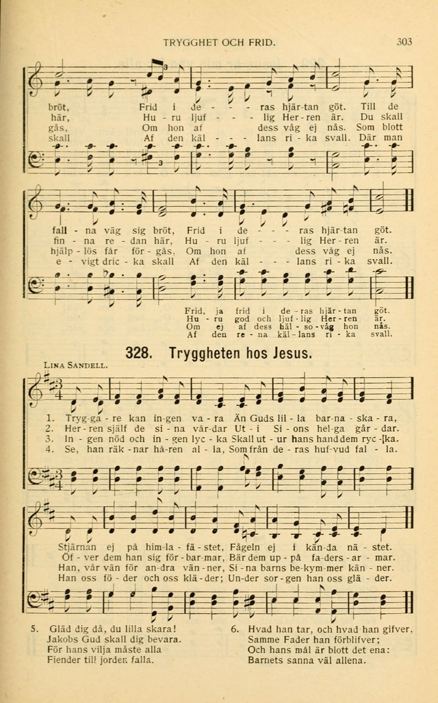 Nya Psalmisten: sånger för allmän och enskild uppbyggelse page 303