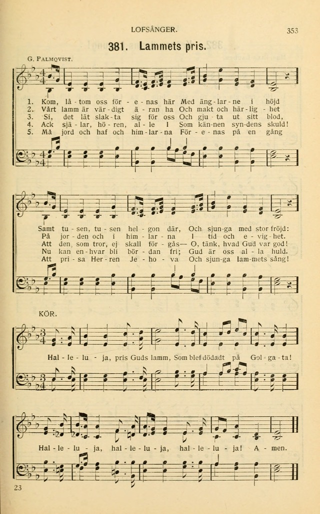 Nya Psalmisten: sånger för allmän och enskild uppbyggelse page 353