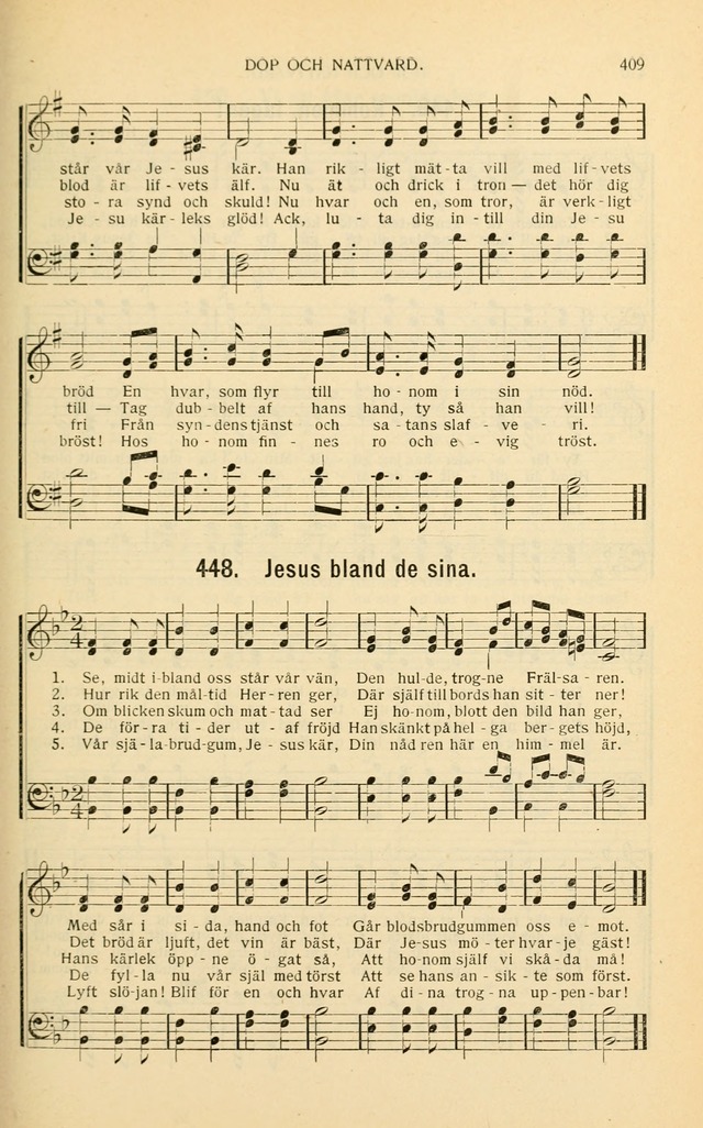 Nya Psalmisten: sånger för allmän och enskild uppbyggelse page 409