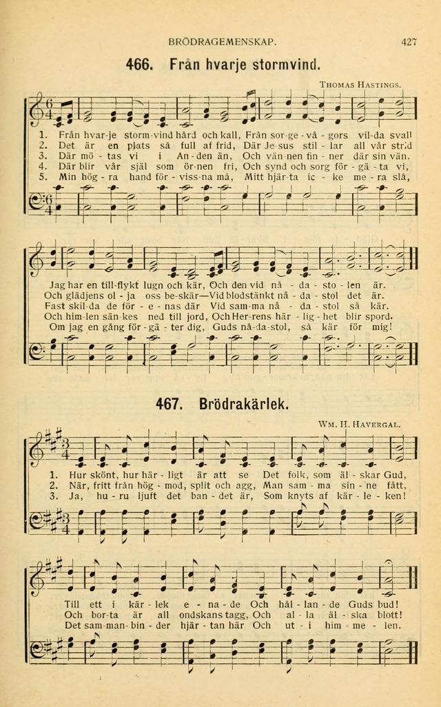 Nya Psalmisten: sånger för allmän och enskild uppbyggelse page 427
