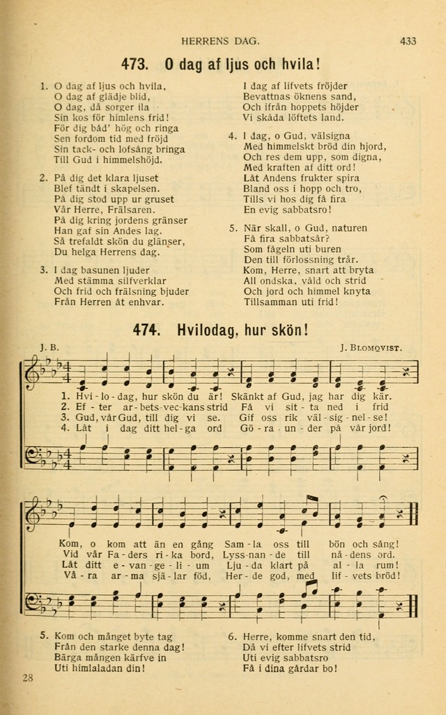 Nya Psalmisten: sånger för allmän och enskild uppbyggelse page 433