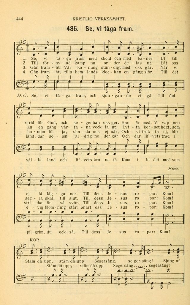 Nya Psalmisten: sånger för allmän och enskild uppbyggelse page 444