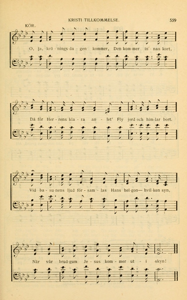 Nya Psalmisten: sånger för allmän och enskild uppbyggelse page 559