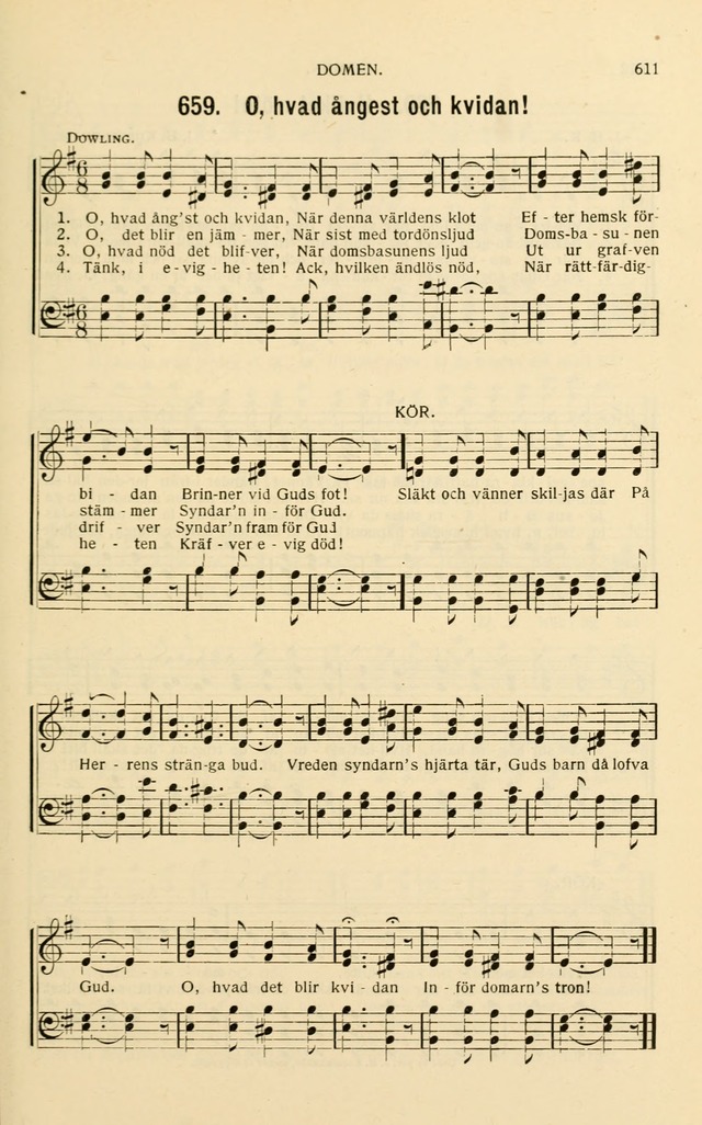 Nya Psalmisten: sånger för allmän och enskild uppbyggelse page 611