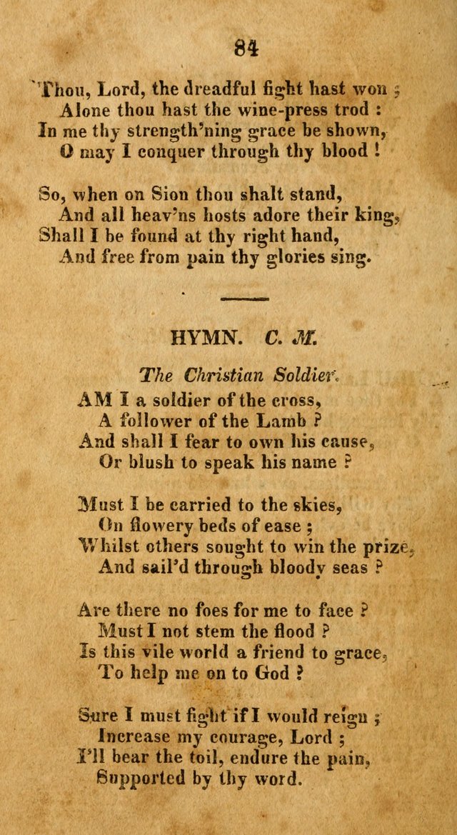 A New Selection of Hymns: collected from various authors page 84