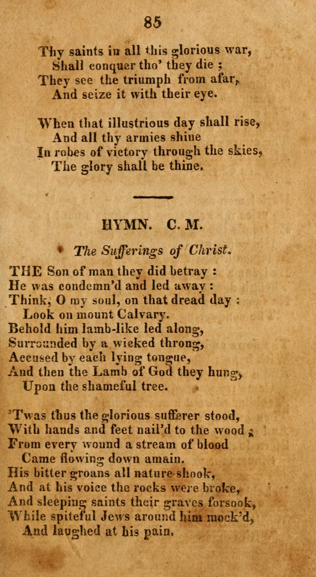 A New Selection of Hymns: collected from various authors page 85