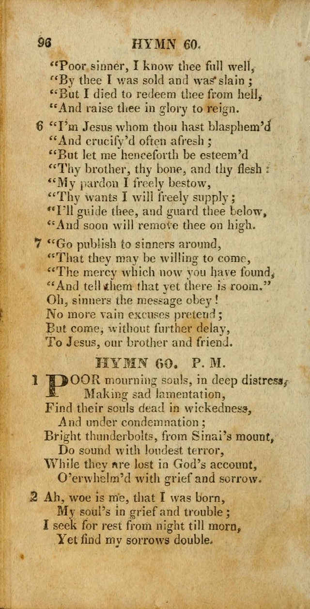 A New Selection of Hymns and Spiritual Songs: designed for prayer, conference and camp-meetings page 96