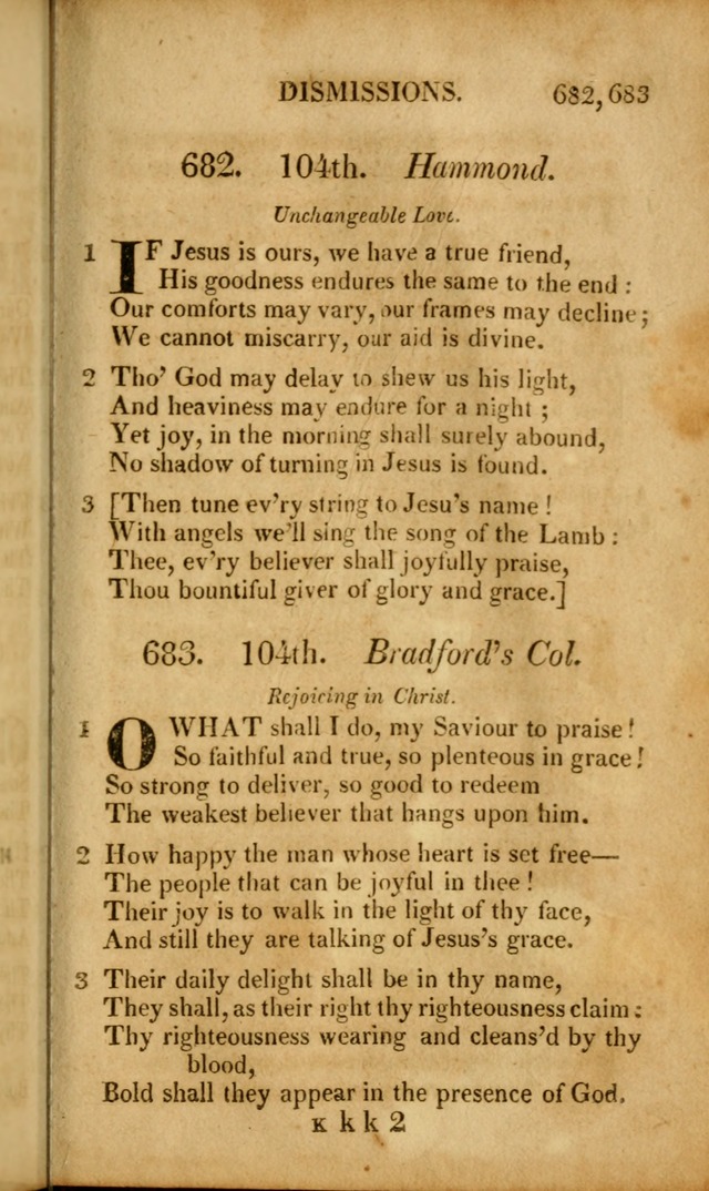 A New Selection of Nearly Eight Hundred Evangelical Hymns, from More than  200 Authors in England, Scotland, Ireland, & America, including a great number of originals, alphabetically arranged page 664