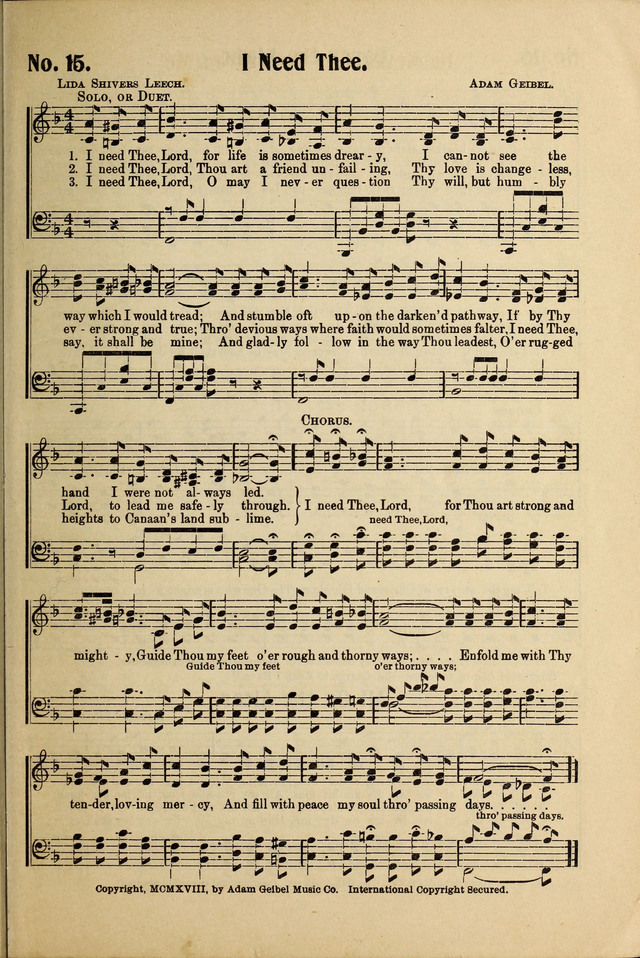 New Songs of Pentecost No. 3 page 16