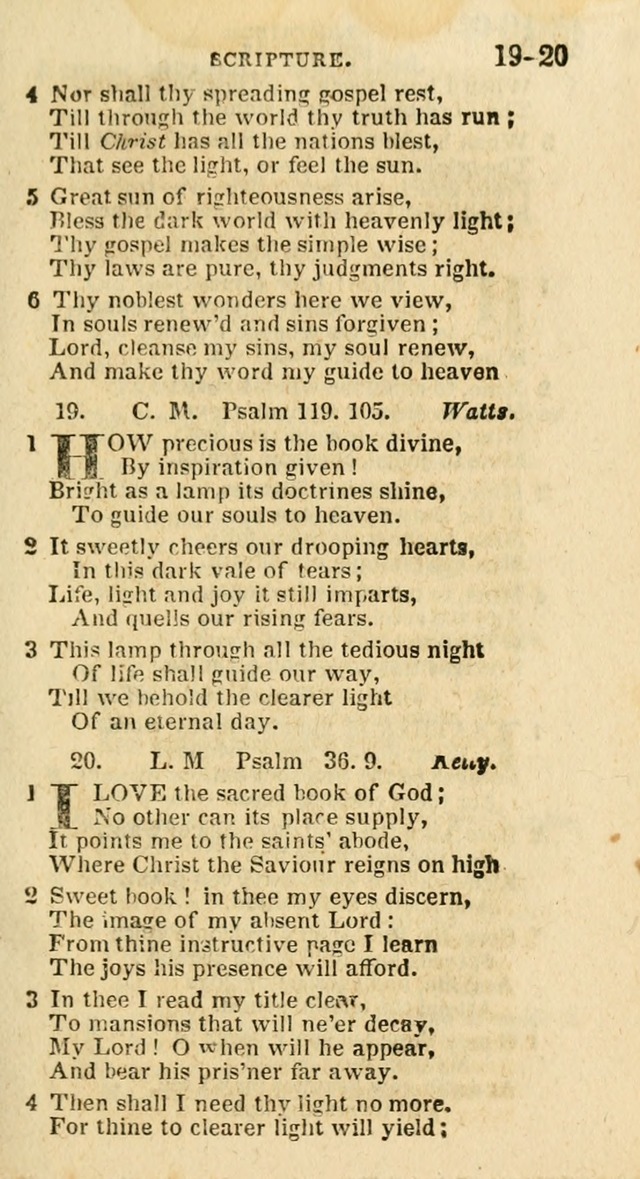 A New Selection of Psalms, Hymns and Spiritual Songs: from the best authors; designed for the use of conference meetings, private circles, and congregations (21st ed. with an appendix) page 11