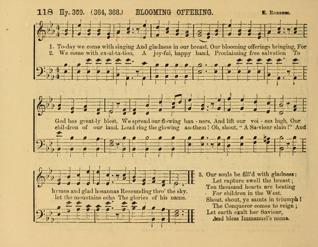 The New Sabbath School Hosanna: enlarged and improved: a choice collection of popular hymns and tunes, original and selected: for the Sunday school and the family circle... page 118
