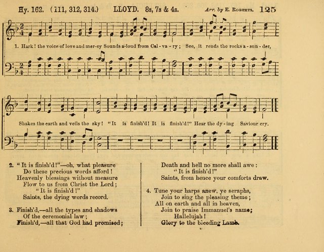 The New Sabbath School Hosanna: enlarged and improved: a choice collection of popular hymns and tunes, original and selected: for the Sunday school and the family circle... page 125