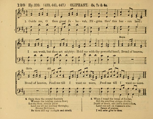 The New Sabbath School Hosanna: enlarged and improved: a choice collection of popular hymns and tunes, original and selected: for the Sunday school and the family circle... page 128