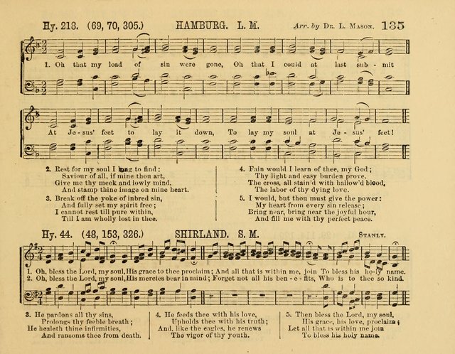 The New Sabbath School Hosanna: enlarged and improved: a choice collection of popular hymns and tunes, original and selected: for the Sunday school and the family circle... page 135
