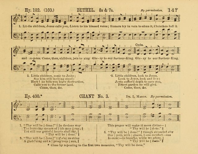 The New Sabbath School Hosanna: enlarged and improved: a choice collection of popular hymns and tunes, original and selected: for the Sunday school and the family circle... page 147