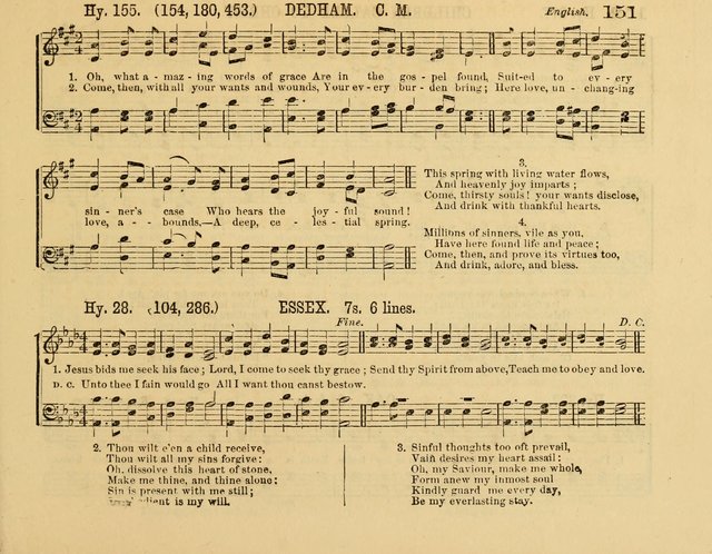 The New Sabbath School Hosanna: enlarged and improved: a choice collection of popular hymns and tunes, original and selected: for the Sunday school and the family circle... page 151