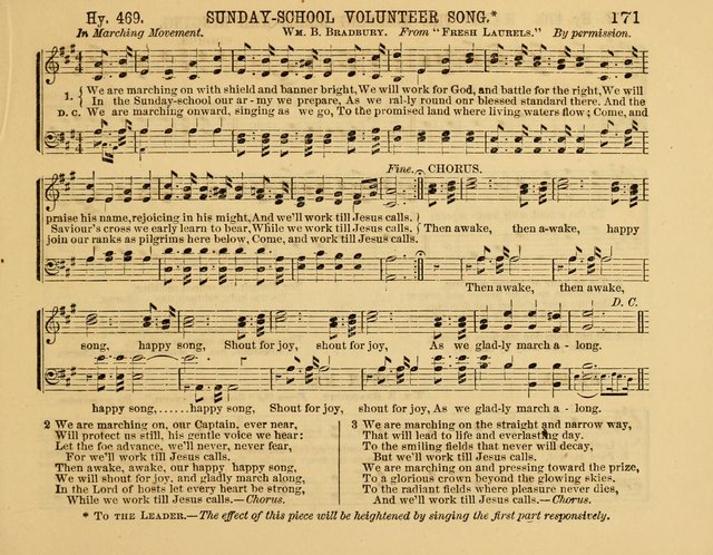 The New Sabbath School Hosanna: enlarged and improved: a choice collection of popular hymns and tunes, original and selected: for the Sunday school and the family circle... page 171