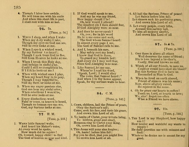 The New Sabbath School Hosanna: enlarged and improved: a choice collection of popular hymns and tunes, original and selected: for the Sunday school and the family circle... page 180