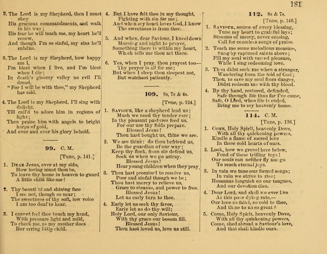 The New Sabbath School Hosanna: enlarged and improved: a choice collection of popular hymns and tunes, original and selected: for the Sunday school and the family circle... page 181