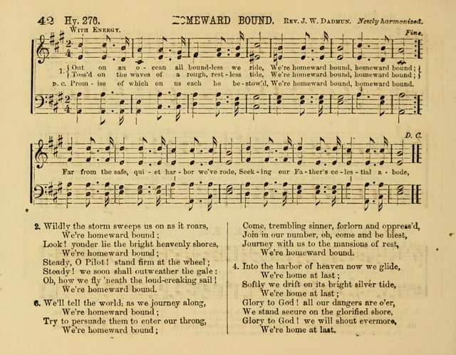 The New Sabbath School Hosanna: enlarged and improved: a choice collection of popular hymns and tunes, original and selected: for the Sunday school and the family circle... page 42