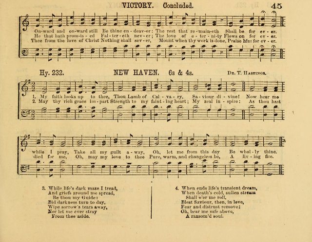 The New Sabbath School Hosanna: enlarged and improved: a choice collection of popular hymns and tunes, original and selected: for the Sunday school and the family circle... page 45
