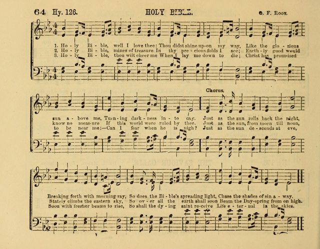 The New Sabbath School Hosanna: enlarged and improved: a choice collection of popular hymns and tunes, original and selected: for the Sunday school and the family circle... page 64