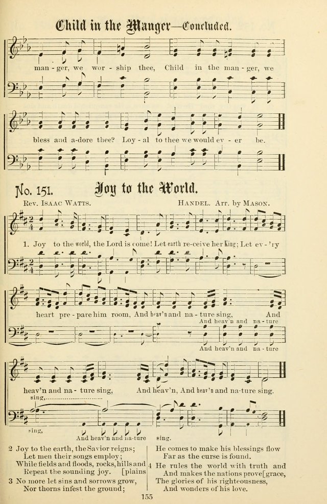 The New Song: for the Sunday school, societies of Christian Endeavor, and other religious exercises page 155