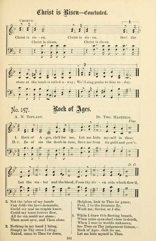 The New Song: for the Sunday school, societies of Christian Endeavor, and other religious exercises page 161