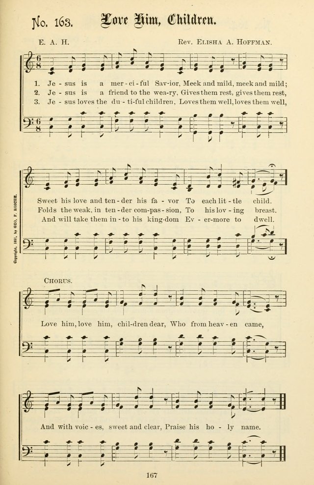 The New Song: for the Sunday school, societies of Christian Endeavor, and other religious exercises page 167