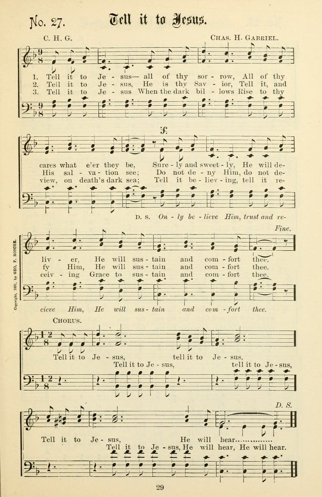 The New Song: for the Sunday school, societies of Christian Endeavor, and other religious exercises page 29