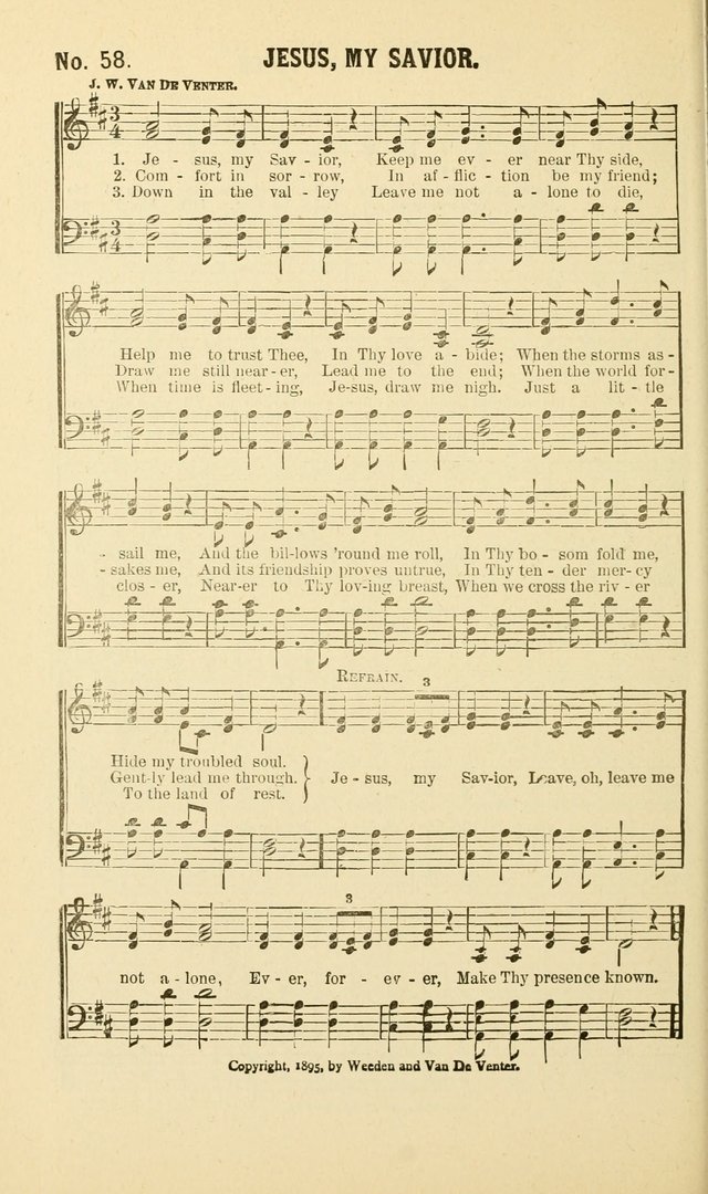 New Songs of the Gospel: for use in all religious meetings page 58
