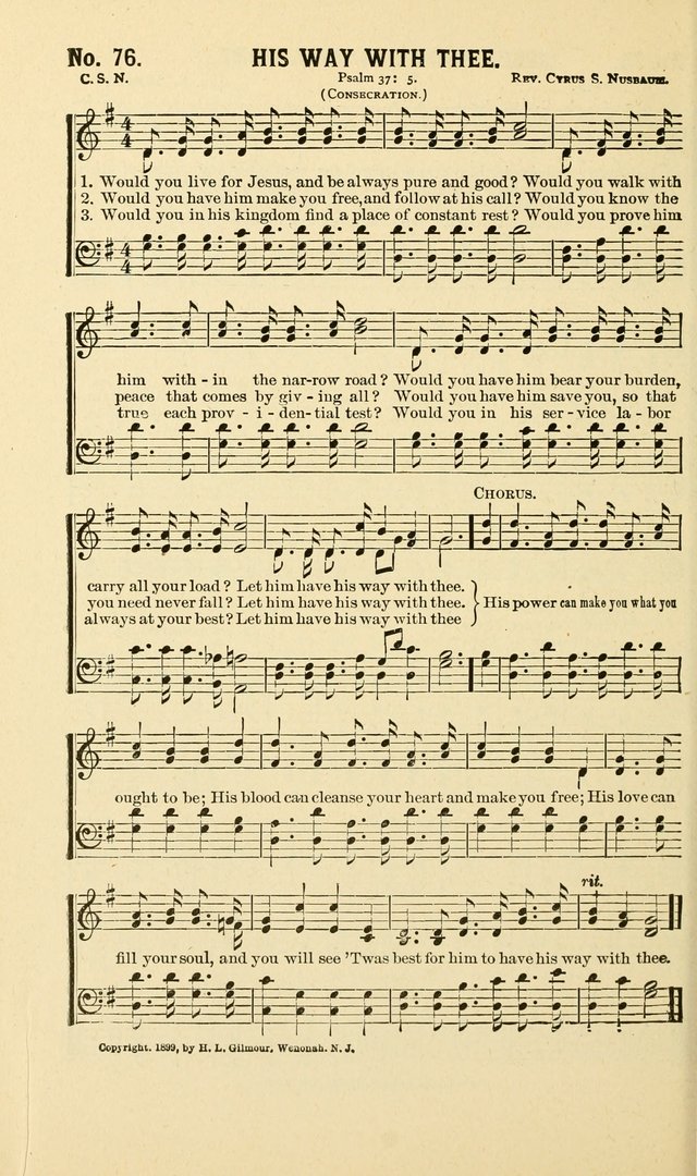 New Songs of the Gospel: for use in all religious meetings page 76