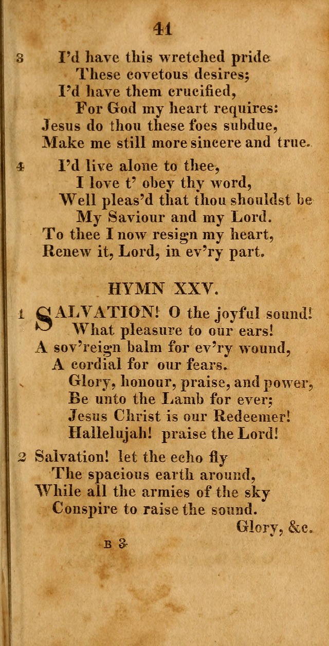A New Selection of Hymns: compiled from various authors: with a number of original hymns that have never before appeared in print page 41