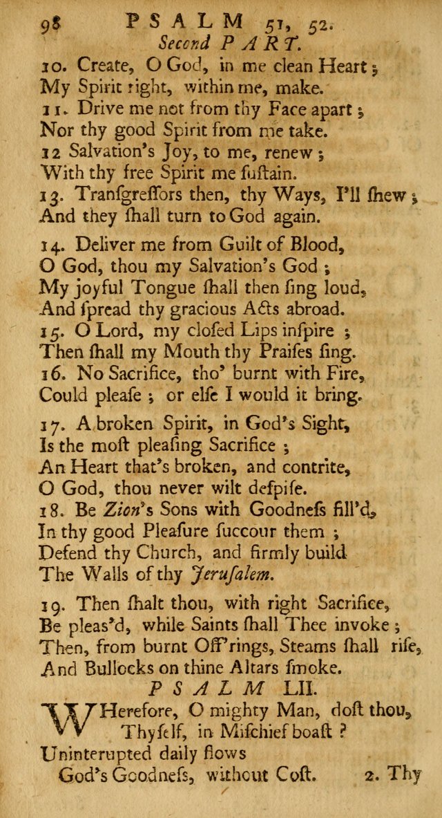 A New Version of the Psalms of David: Fitted to the Tunes Used in the Churches, With Several Hymns Out of the Old, and New, Testament page 107