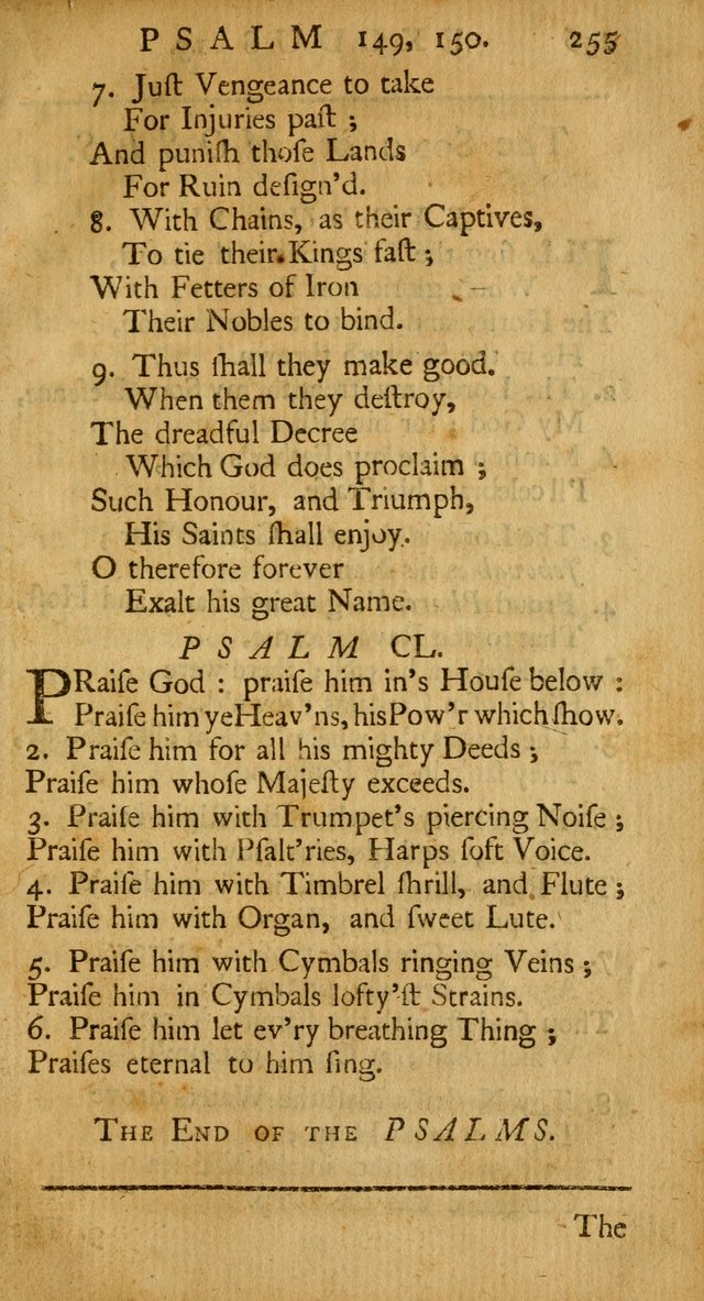 A New Version of the Psalms of David: Fitted to the Tunes Used in the Churches, With Several Hymns Out of the Old, and New, Testament page 266
