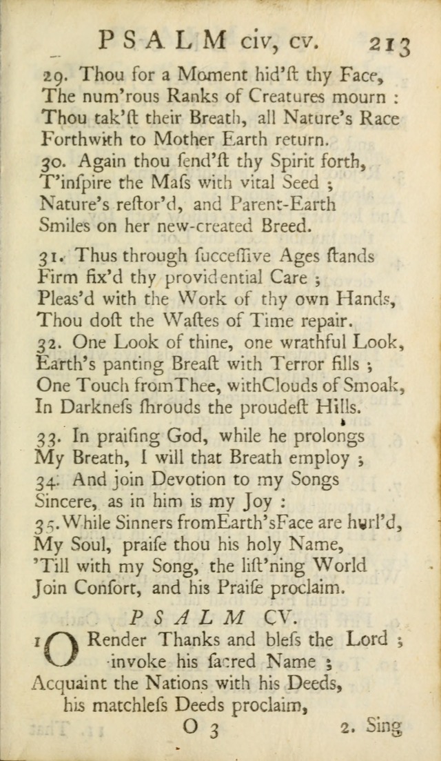 A New Version of the Psalms of David: Fitted to the Tunes Used in Churches page 213