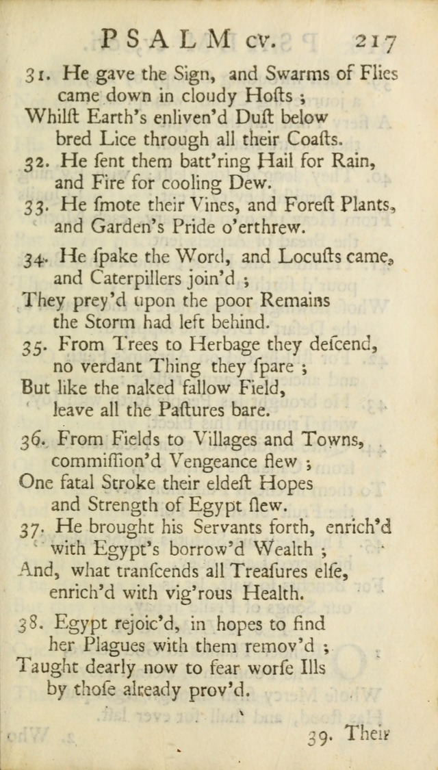 A New Version of the Psalms of David: Fitted to the Tunes Used in Churches page 217