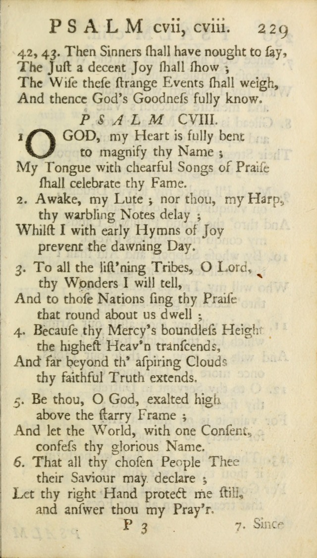 A New Version of the Psalms of David: Fitted to the Tunes Used in Churches page 229