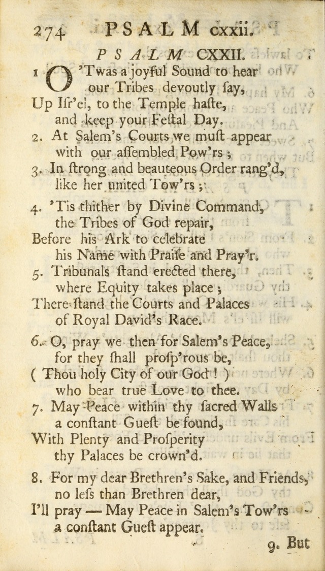 A New Version of the Psalms of David: Fitted to the Tunes Used in Churches page 274