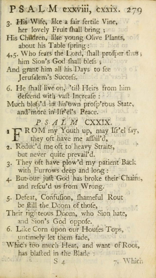 A New Version of the Psalms of David: Fitted to the Tunes Used in Churches page 279