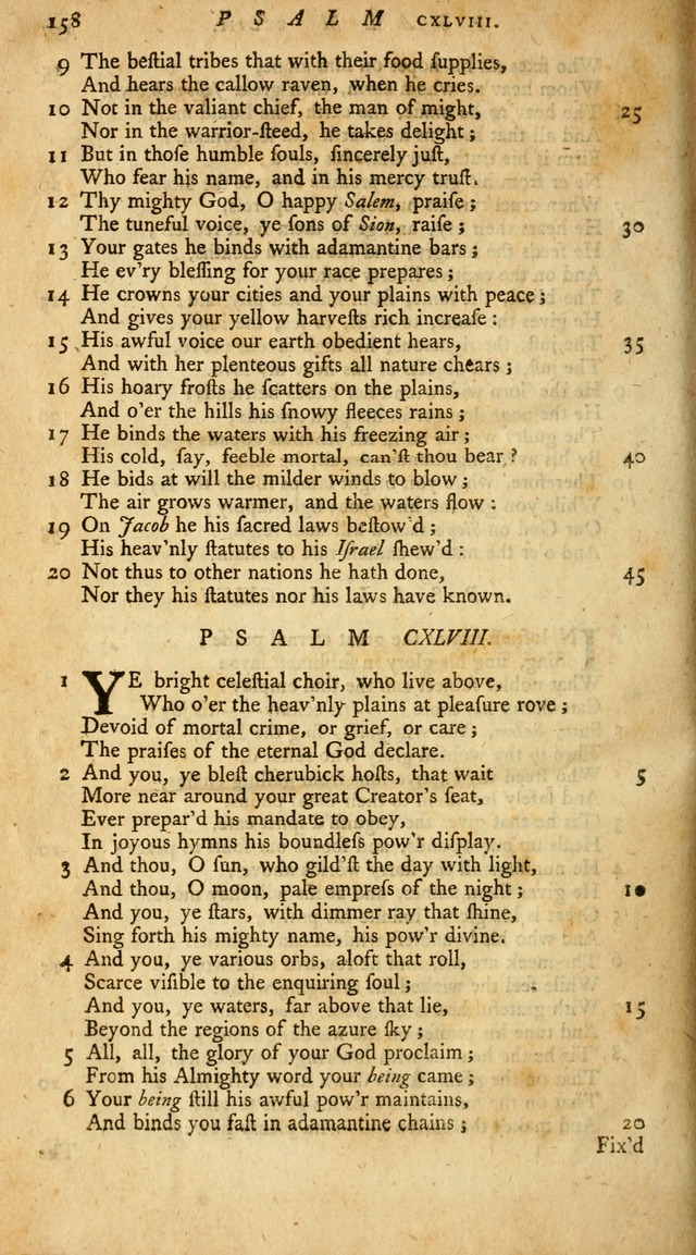 New Version of the Psalms of David page 160