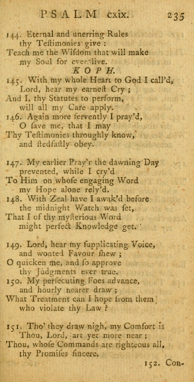A New Version of the Psalms of David: fitted to the Tunes used in Churches page 235