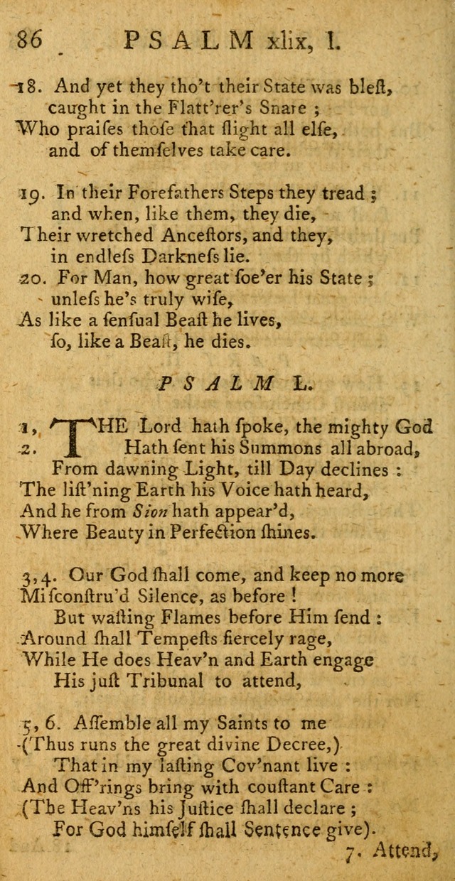 A New Version of the Psalms of David: fitted to the Tunes used in Churches page 86