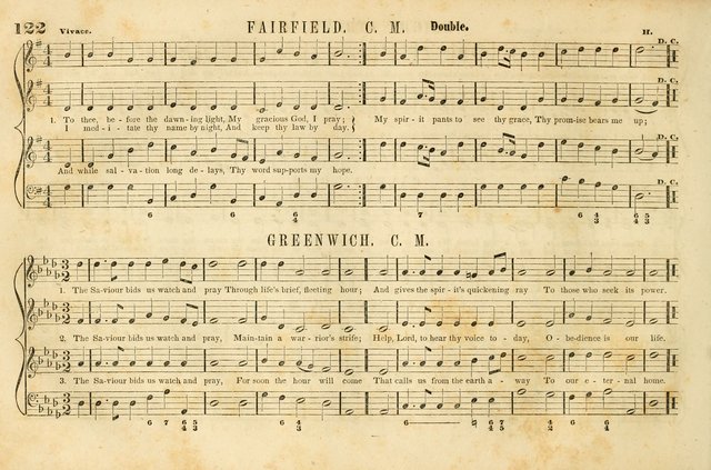 The New York Choralist: a new and copious collection of Psalm and hymn tunes adapted to all the various metres in general use with a large variety of anthems and set pieces page 122