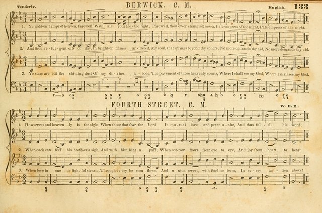The New York Choralist: a new and copious collection of Psalm and hymn tunes adapted to all the various metres in general use with a large variety of anthems and set pieces page 133