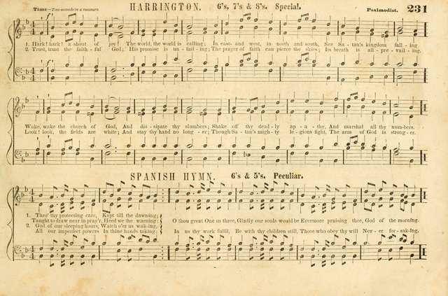 The New York Choralist: a new and copious collection of Psalm and hymn tunes adapted to all the various metres in general use with a large variety of anthems and set pieces page 231