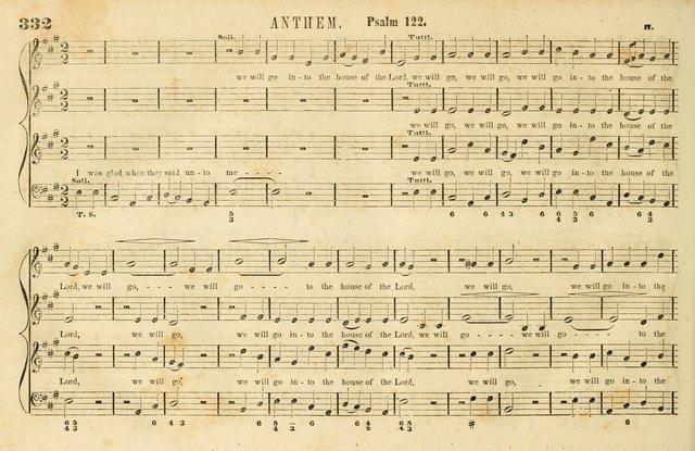 The New York Choralist: a new and copious collection of Psalm and hymn tunes adapted to all the various metres in general use with a large variety of anthems and set pieces page 332