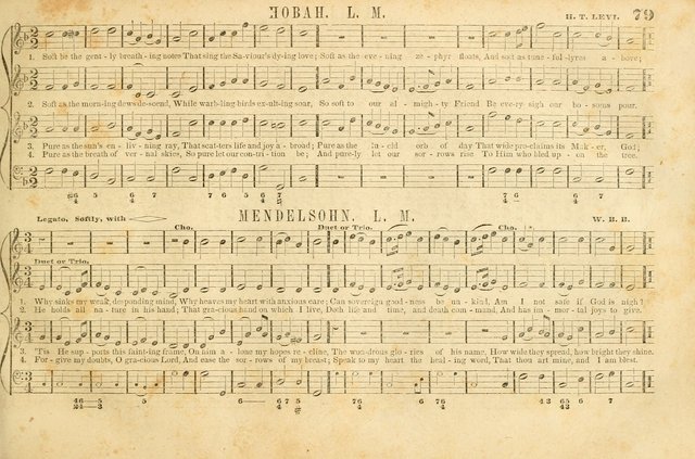 The New York Choralist: a new and copious collection of Psalm and hymn tunes adapted to all the various metres in general use with a large variety of anthems and set pieces page 79